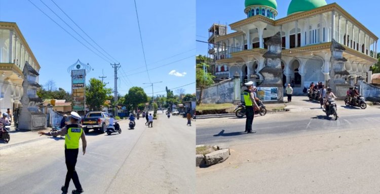 Satlantas Polres TTU Amankan Sholat Jumat di Tiga Masjid, Polri Hadir di Tengah Masyarakat