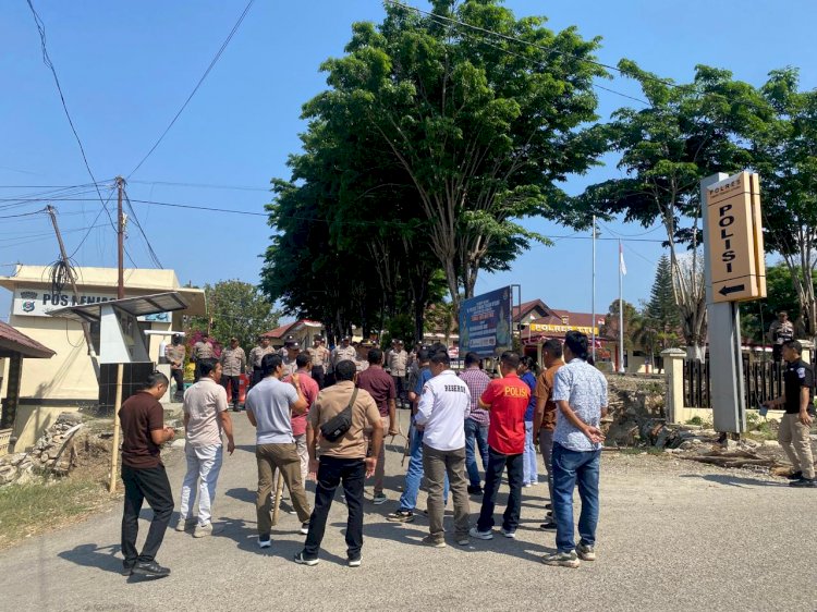 Polres TTU Gelar Simulasi Sispam Mako, Uji Kesiapsiagaan Personel Hadapi Situasi Darurat
