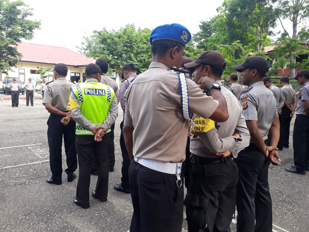 SIDAK KELENGKAPAN KENDARAAN HINGGA GAMPOL PERSONIL POLRES TTU