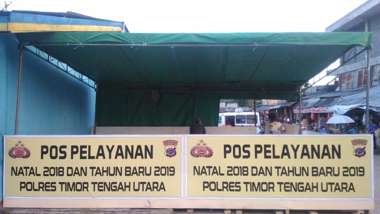 Sambut Natal dan Tahun Baru, Polres TTU Buka Dua Pos Pelayanan