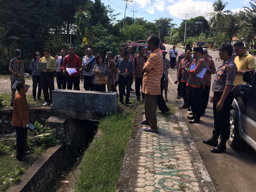 Personil Polres TTU Laksanakan Pengamanan Pemeriksaan Lokasi Tanah