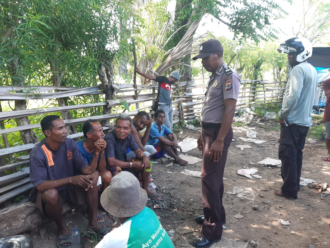 lakukan patroli dialogis, Polsek Bian berikan imbauan Kamtibmas